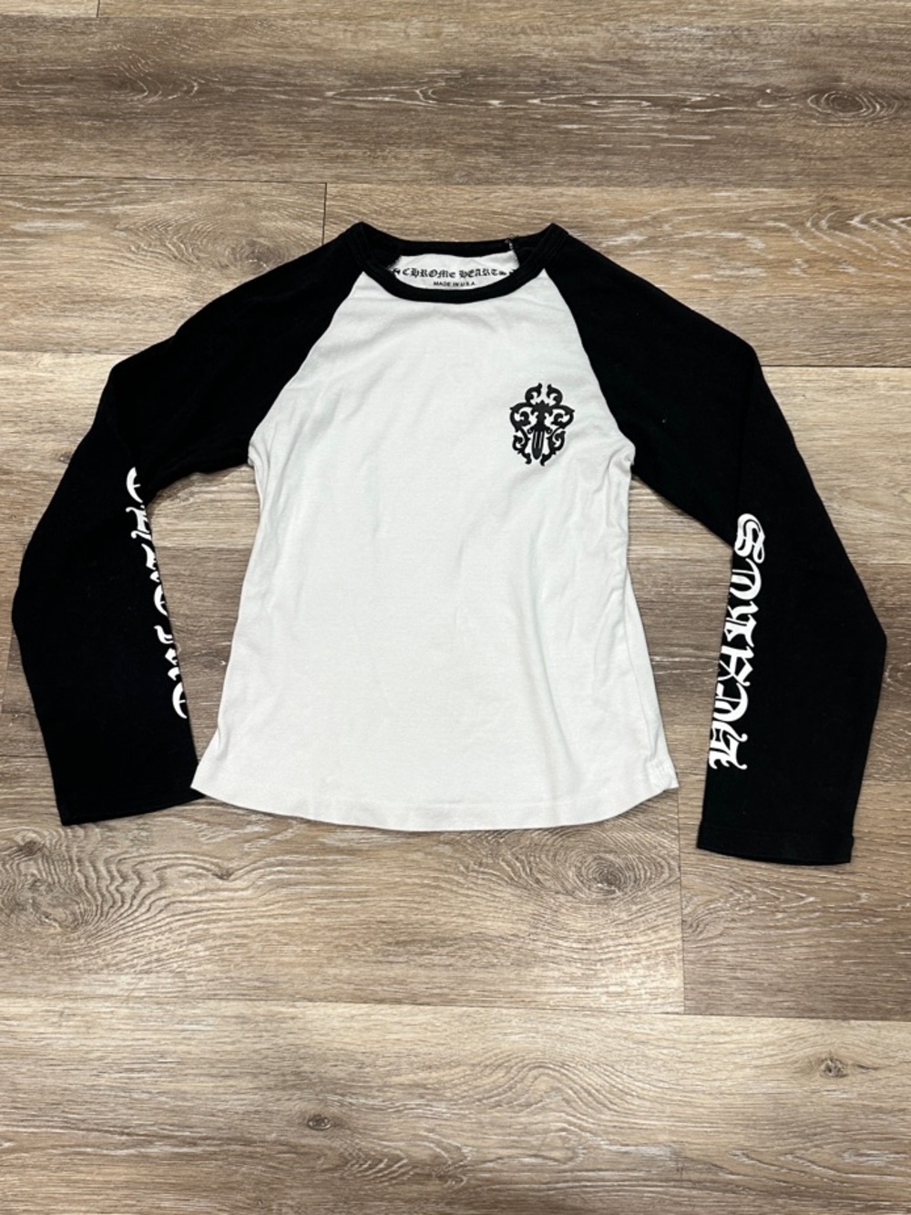 Chrome Hearts Black & White Long Sleeve Tee